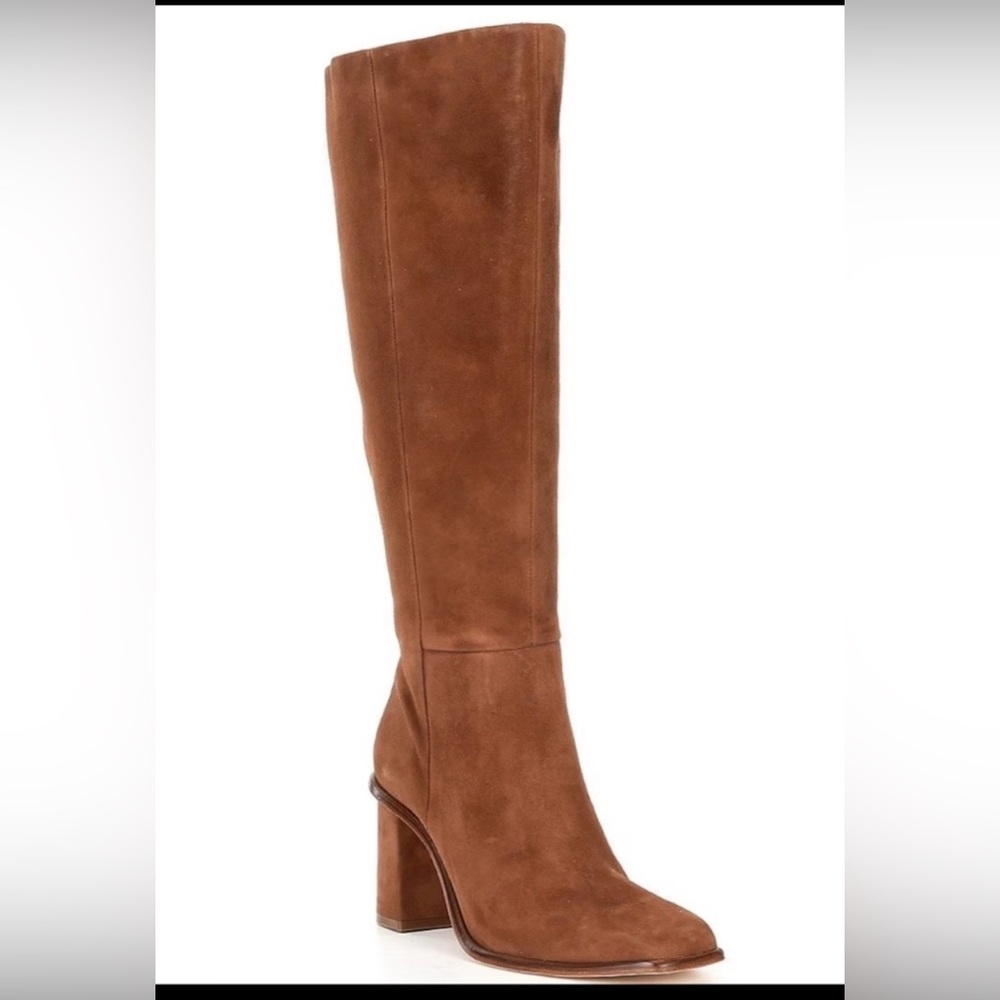 Antonio Melani Tan Suede Knee-High Boots